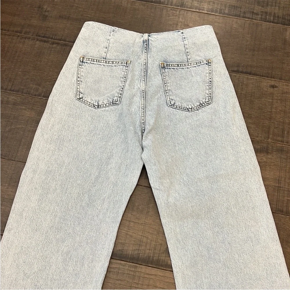 It’s Basic 1981 High Rise Cropped Wide Leg Jeans - Picture 4 of 13